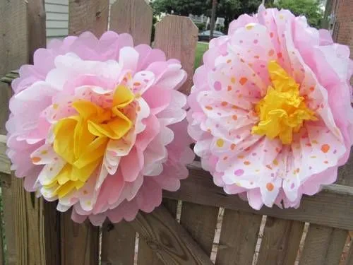 flores gigantes de papel crepe | Flores de Papel | Pinterest ...