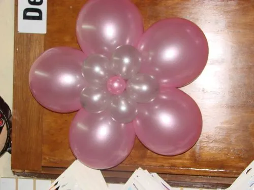 Como hacer flores de globos - Imagui