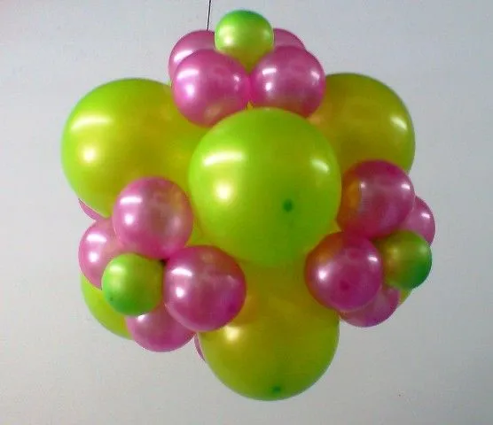 Como hacer con globos flores - Imagui