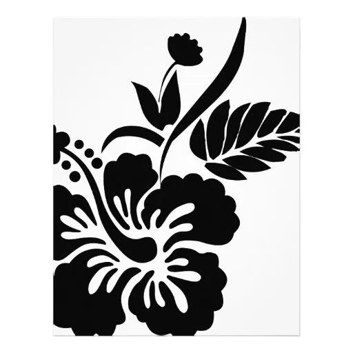 Flores hawaianas plantillas - Imagui