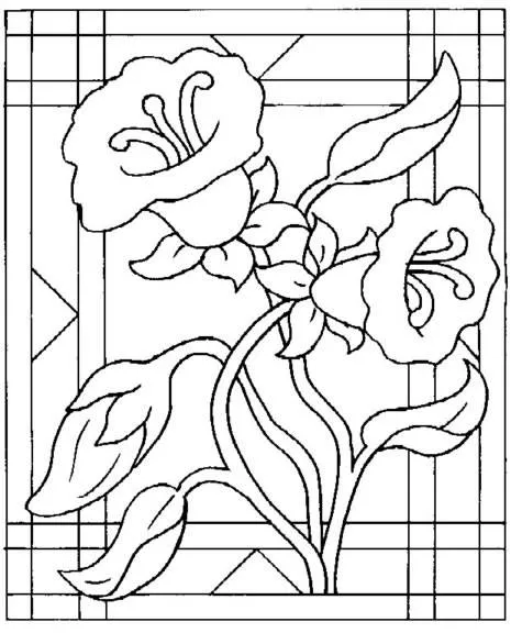 Dibujo de flores para imprimir y pintar :: Flores para dibujar y ...