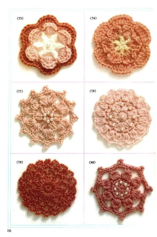 Flores japonesas crochet - Imagui