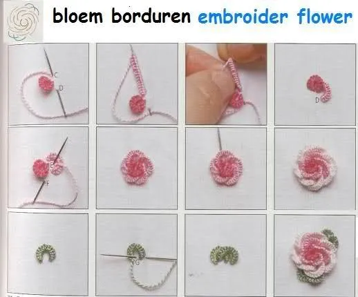 Como hacer flores de liston para el cabello - Imagui | crochet ...