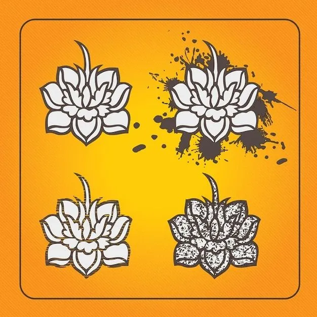 flores de loto | Descargar Vectores gratis