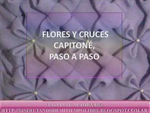 FLORES (MOÑOS) Y CRUCES EN CAPITONE: PASO A PASO - YouTube