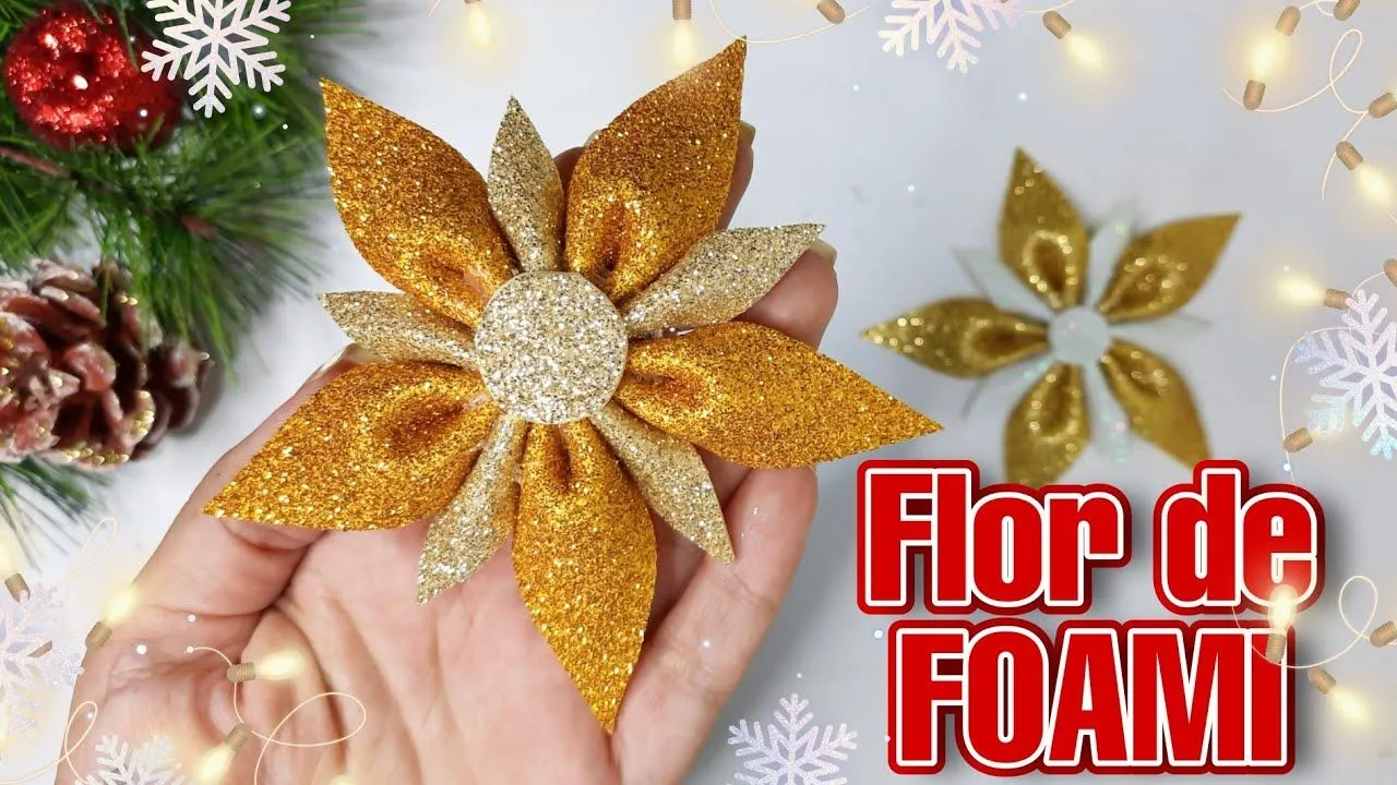 Cómo hacer FLORES NAVIDEÑAS FÁCILES en FOAMI - DECORACIONES PARA NAVIDAD 2022 | Marialis - YouTube Cómo hacer FLORES NAVIDEÑAS FÁCILES en FOAMI - DECORACIONES PARA NAVIDAD 2022 | Marialis - YouTube