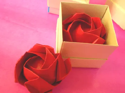 Rosa paso a paso origami - Imagui