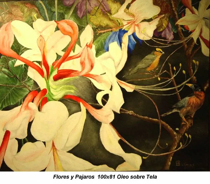 Flores y Pajaros mario salinas - Artelista.com