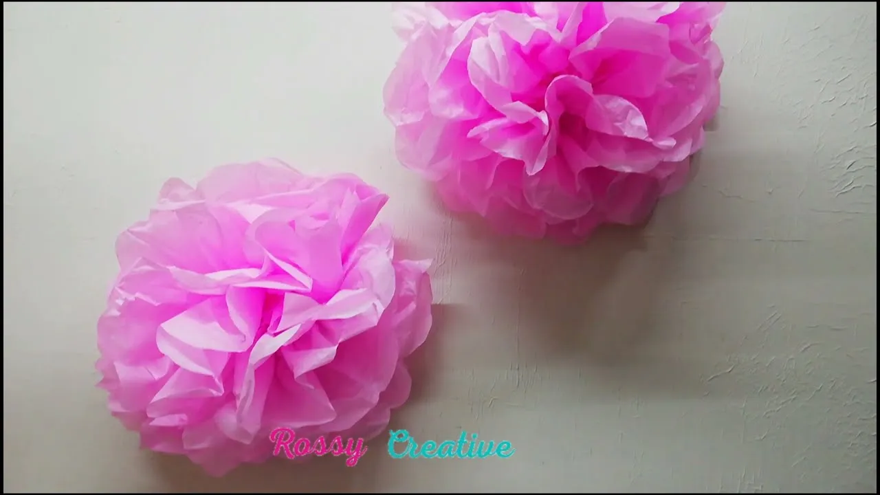 Como Hacer Flores de Papel China | Flores de papel china - YouTube