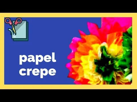 Como Hacer Flores de Papel Crepe Facil - YouTube