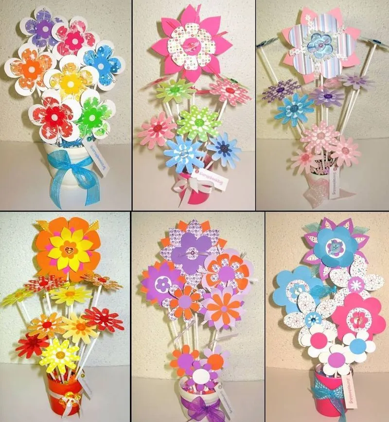 Flores de papel - Paper flower bouquet - Memorias de Papel Flores de papel - Paper flower bouquet - Memorias de Papel