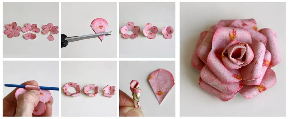 Como hacer las flores de papel - Imagui