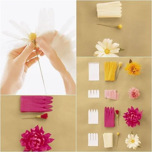 flores de papel sencillas para hacer con niños y decorar fiestas 1 ...