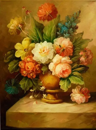 Flores pintadas al oleo cuadros de Imagui - Imagui