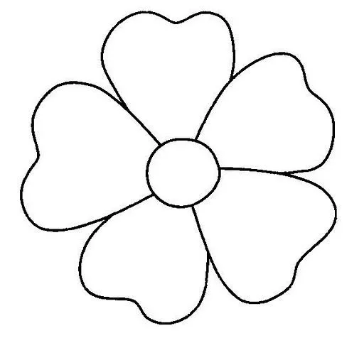 Cinco Petalos Dibujos De Flores Para Pintar Dibujos Para Colorear