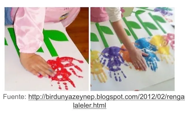 Flores con pintura y tenedores | Manualidades para niños ...