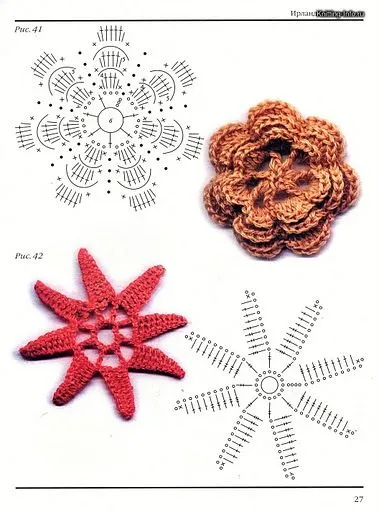 Flores tejidas en crochet paso a paso - Imagui