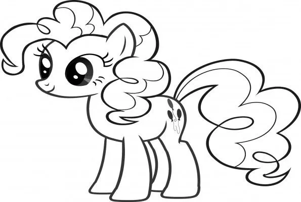 pinkie pie and rarity Colouring Pages