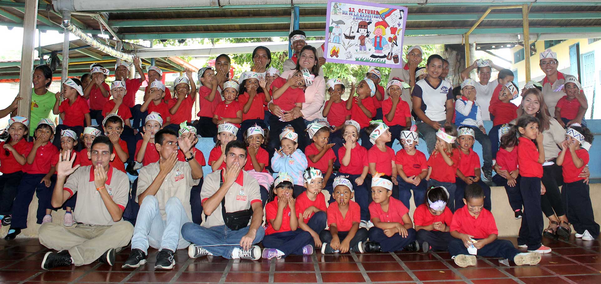 FNNS - Preescolares “El Niño Simón” conmemoraron el Día de la Resistencia  Indígena