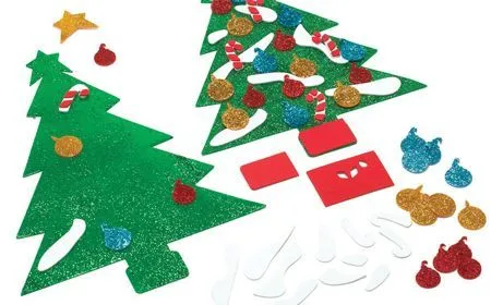 Árbol de Navidad en foami para pared | Nadal - Navidad - Christmas ...