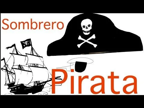 Cómo hacer con foamy sombrero pirata y parche - YouTube
