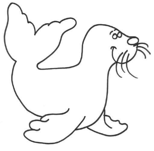 Dibujos para colorear foca - Imagui