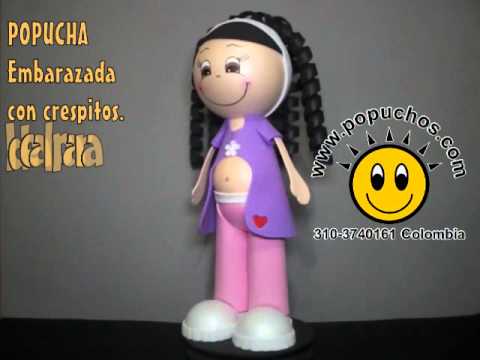 Fofucha Embarazada Fofuchas en foamy 3D - YouTube