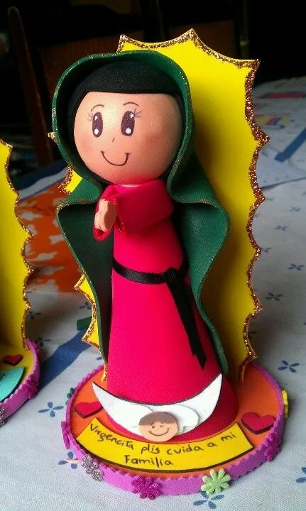 Fofucha Virgen de Guadalupe | Fofuchas :) | Pinterest