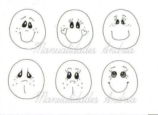 Expresiones de cara de fofuchas - Imagui