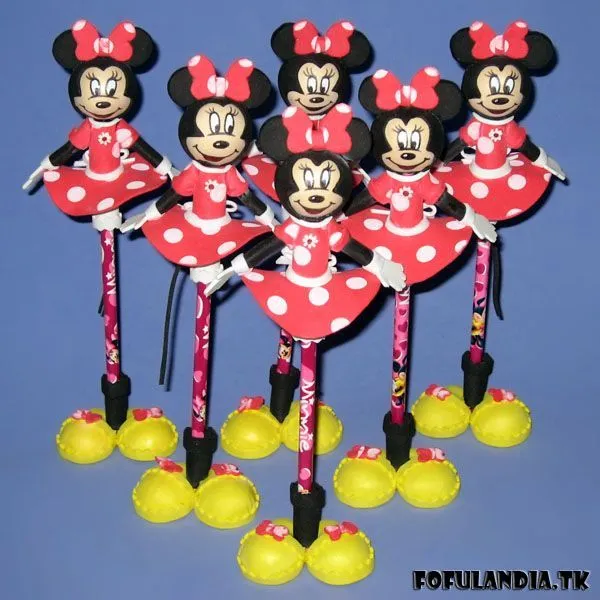 Fofulapiz Minnie Mouse | goma eva lapiceros | Pinterest | Minnie ...