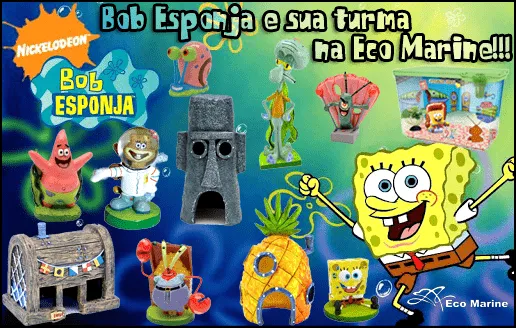 Folder e Banner Produtos Bob Esponja para Aquários | Portfólio De ... Folder e Banner Produtos Bob Esponja para Aquários | Portfólio De ...