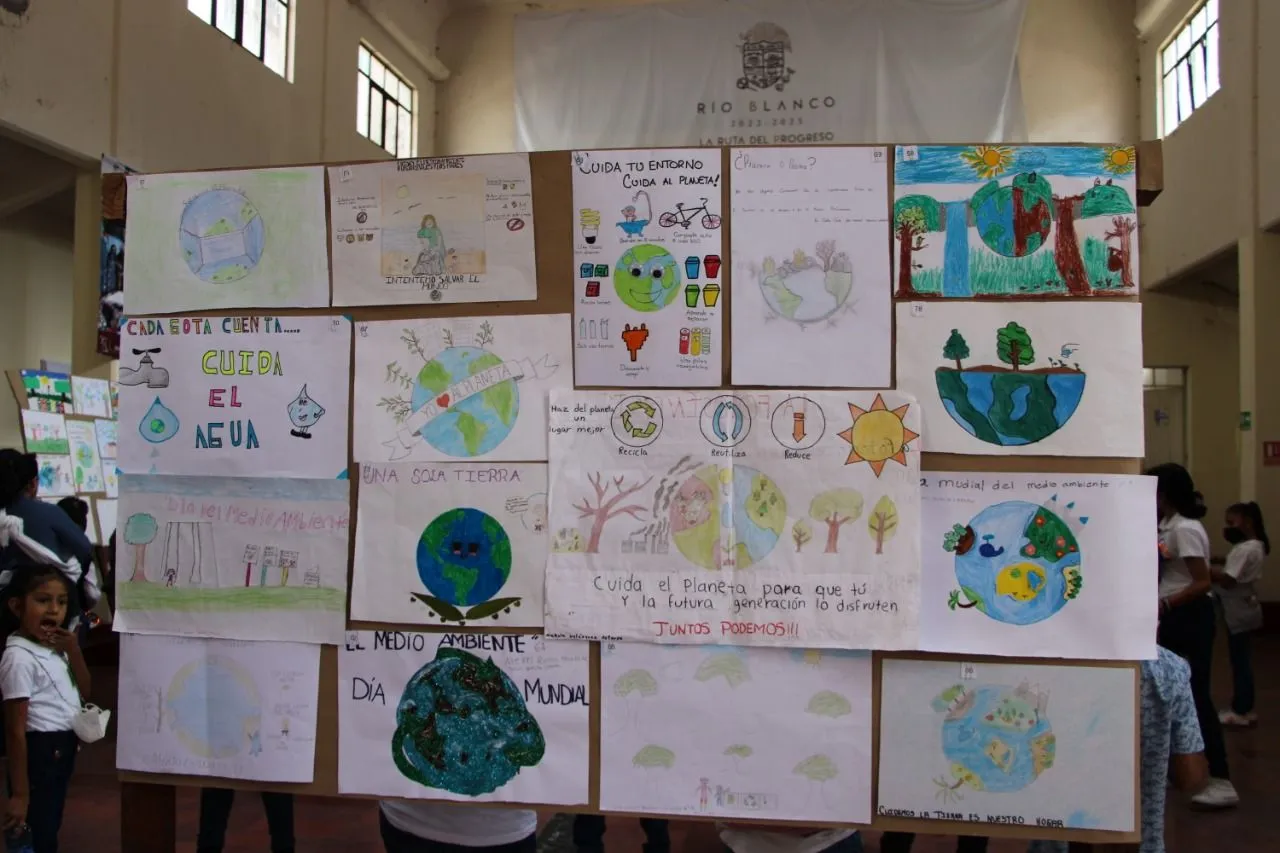 Fomentan en Río Blanco el cuidado del medio ambiente entre la niñez, con el  “Primer Concurso Municipal de Carteles” - Golpe Político