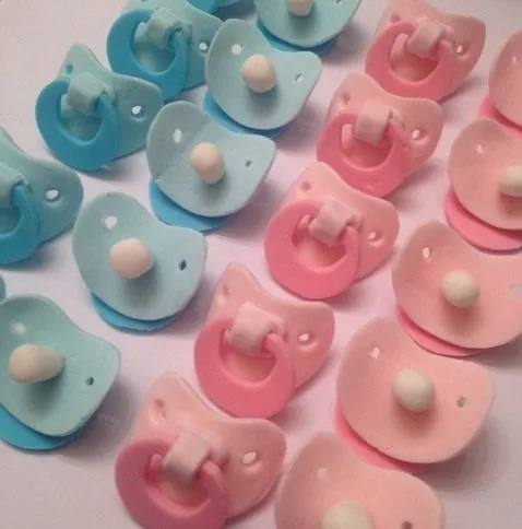 Fondant Baby Pacifiers, Baby Shower, Cake Toppers, gum paste ...
