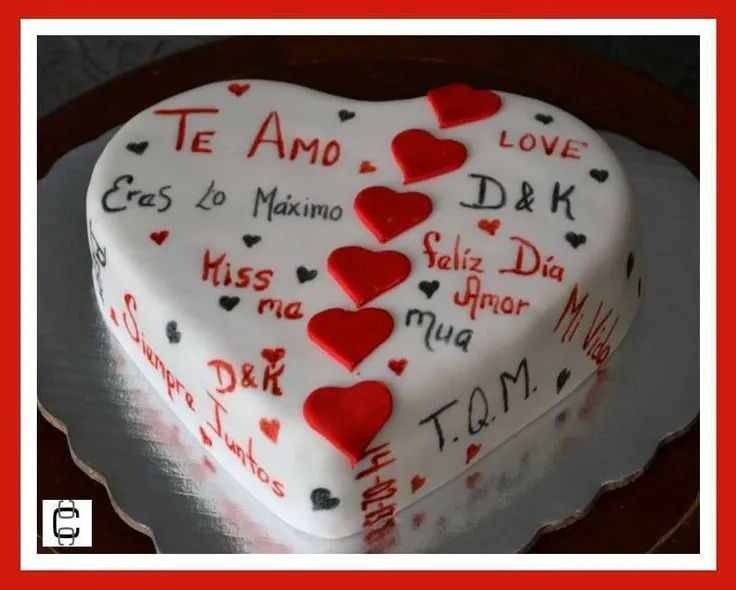 FONDANT VALENTINE´S HEART CAKE / PASTEL DE CORAZON PARA SAN ...