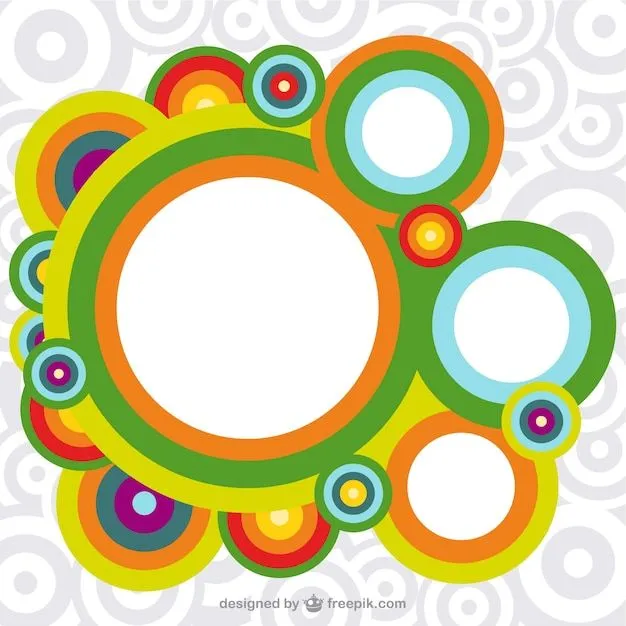 Fondo círculos de colores | Descargar Vectores gratis