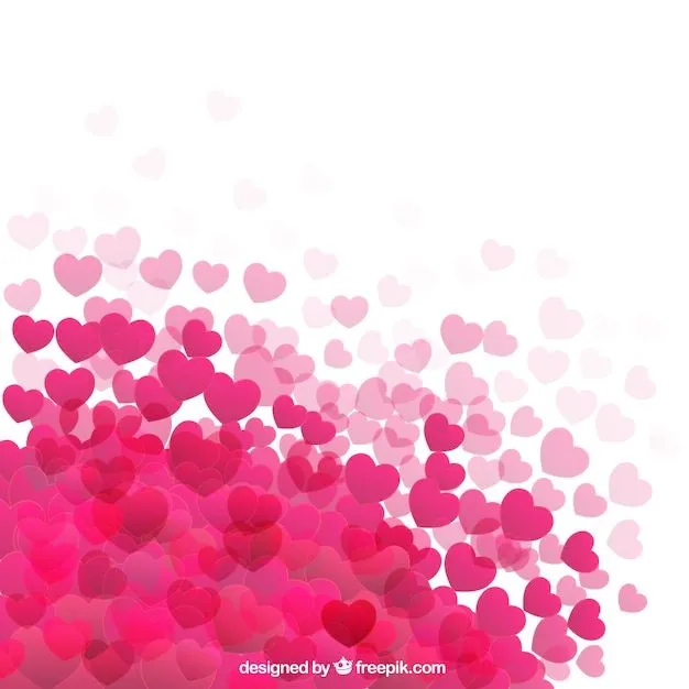 Fondo de corazones rosa fuerte | Descargar Vectores gratis