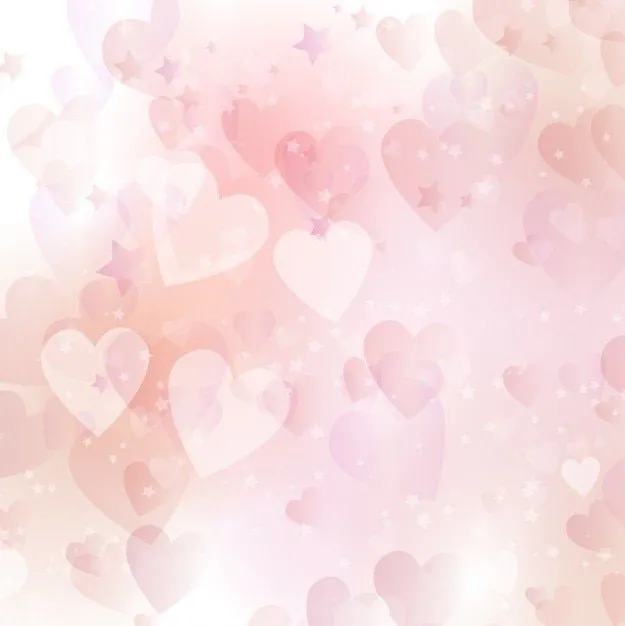 Fondo de corazones rosas y estrellas | Descargar Vectores gratis