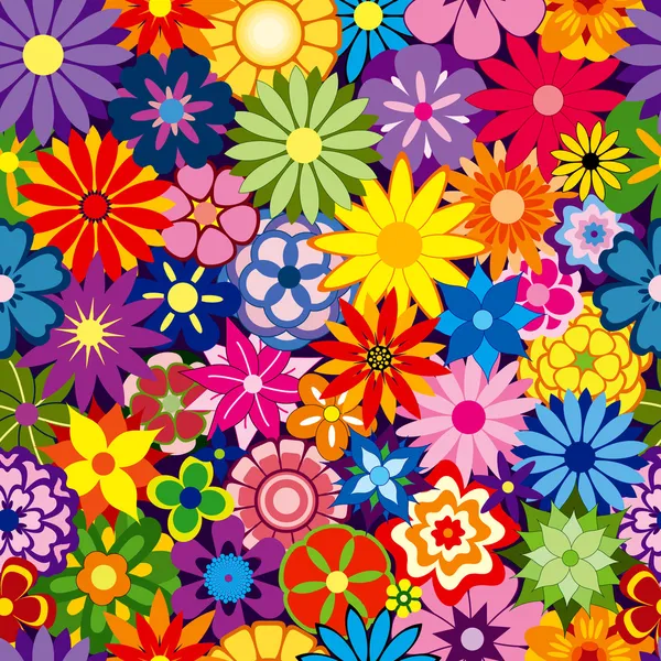 Fondo de flores de colores — Vector stock © adroach #8996382