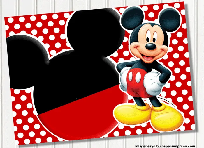 Tarjetas de invitación para cumpleaños de Mickey Mouse - Imagui