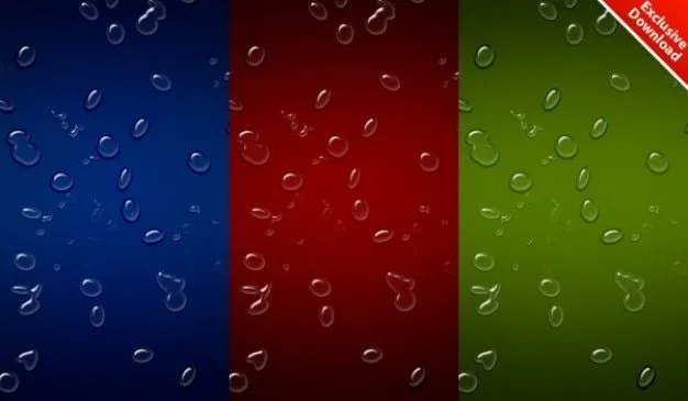 fondo de gotas de agua realistas con colores incluidos PSD ...