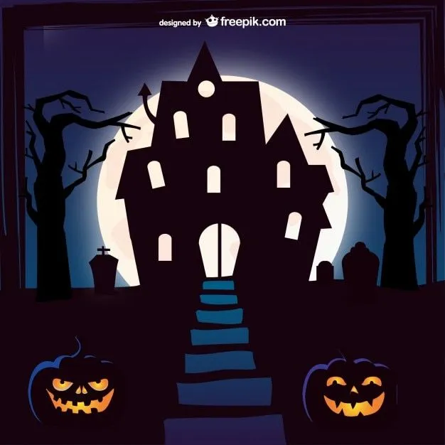 Fondo de mansión para Halloween | Descargar Vectores gratis