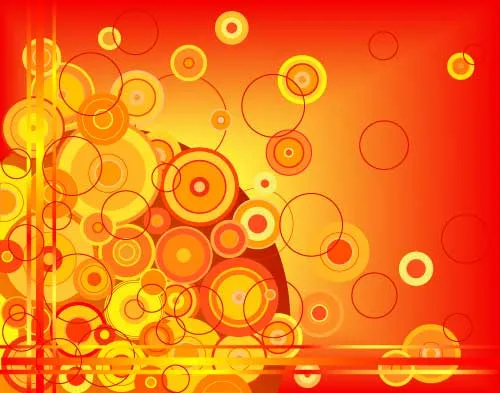 Fondo naranja con círculos en vectores | Fata Digital Fondo naranja con círculos en vectores | Fata Digital