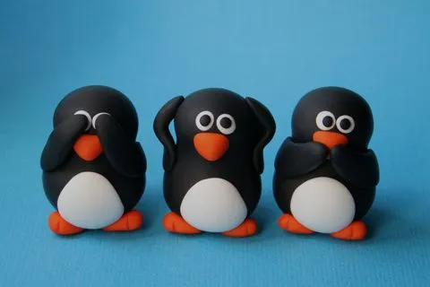 Fondo de Pantalla Animacion Trio de pinguinos | Imagenes.Horabuena.com