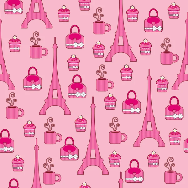 Fondo de pantalla de rosa brillante. París — Vector stock ...