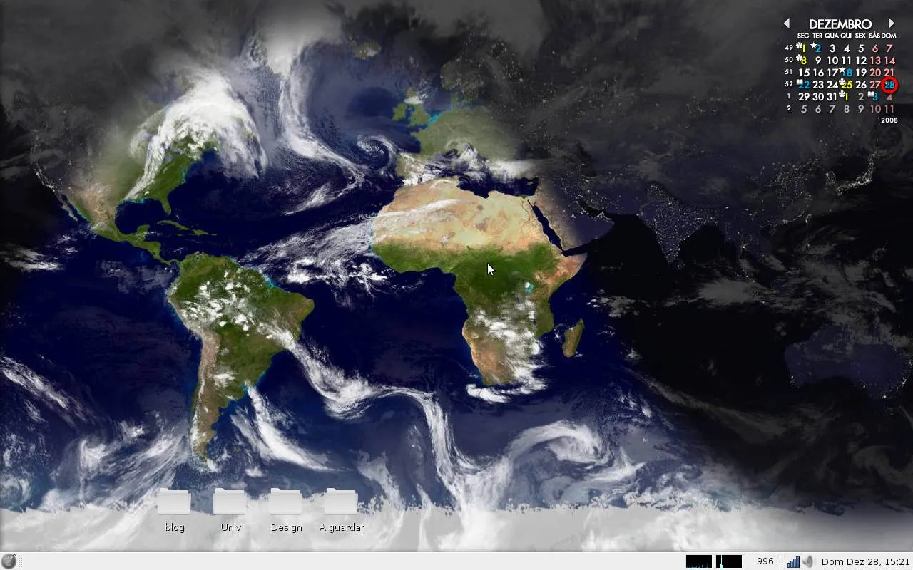 Fondo de pantalla de la Tierra en Tiempo Real para Linux - Taringa!