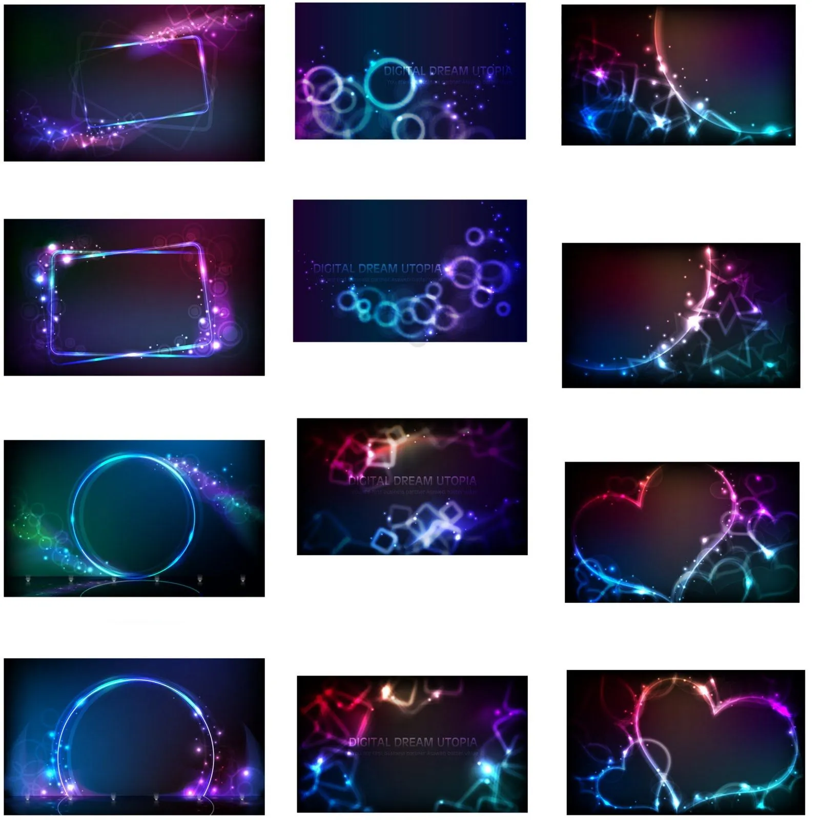 Fondos Abstractos de luces en vector (Vector Abstract Light Effects ...