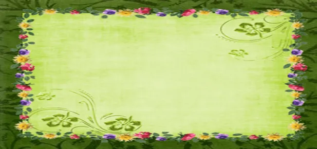 Fondos para Blog Isabella: Cabecera y Fondo Verde de Flores Fondos para Blog Isabella: Cabecera y Fondo Verde de Flores