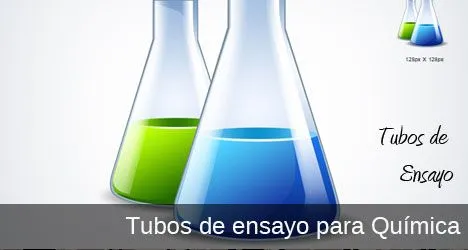 Plantilla de tubos de ensayo para química PSD | Plantilla