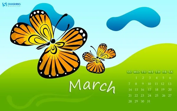 Fondos de escritorio con y sin calendario para marzo del 2010 ...