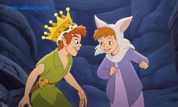 Fondos de escritorios Disney - Peter Pan con Jane disfrazada
